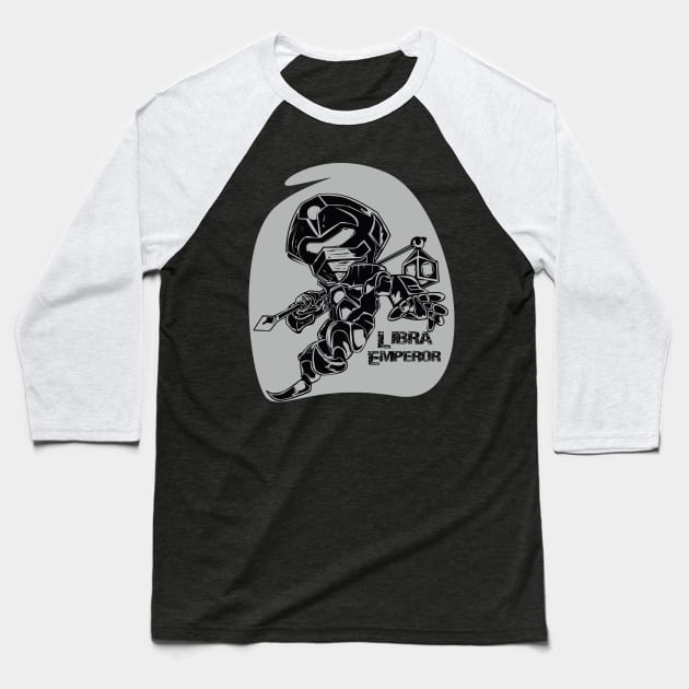 Libra Emperor Baseball T-Shirt by gblackid